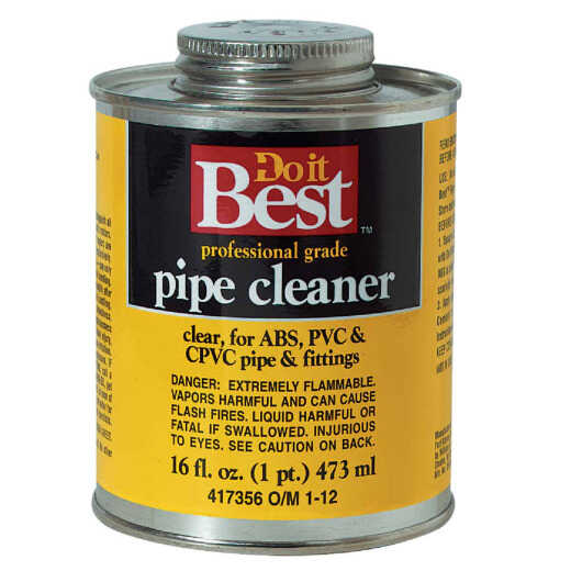 Do it Best 16 Oz. All-Purpose Pipe Clear PVC Cleaner