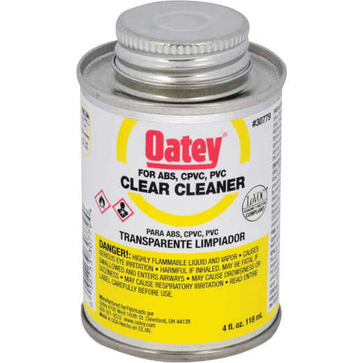 Oatey 4 Oz. All-Purpose Clear PVC Cleaner