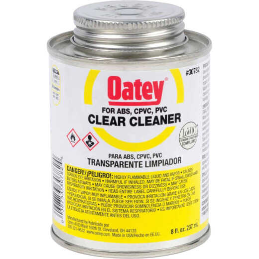 Oatey 8 Oz. All-Purpose Clear PVC Cleaner